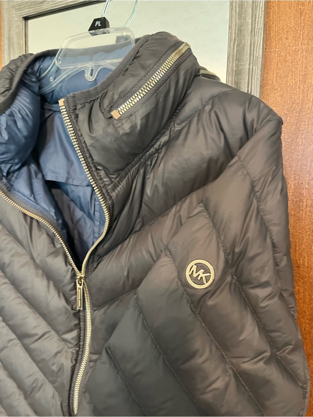 Michael Kors Gray Quilted Packable Puffer Jacket - Picture 4 of 6